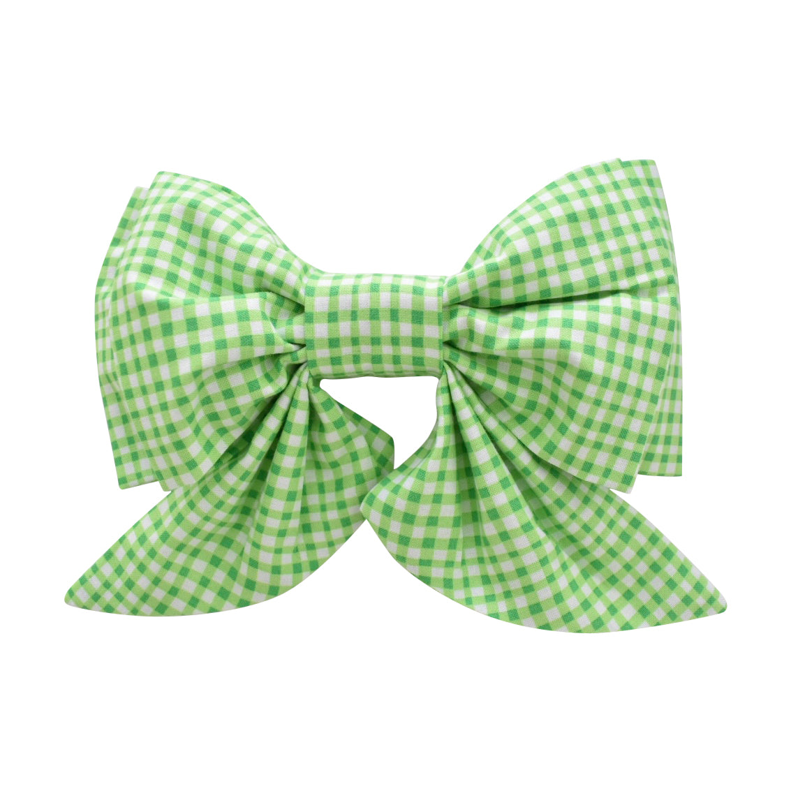 Preppy Bow in Lime Gingham